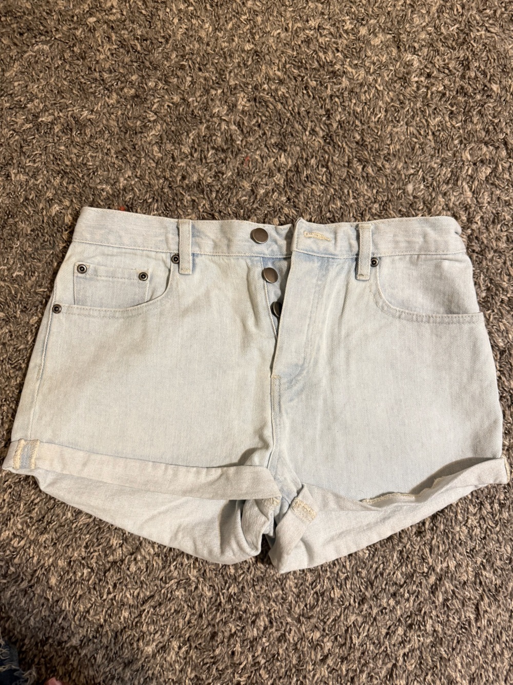 Forever 21 Light Wash Denim Shorts